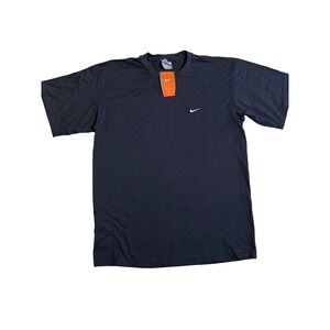 Nike Y2K Mens Mini Swoosh T-Shirt Black Short Sleeve Crew Neck NWT Size Large